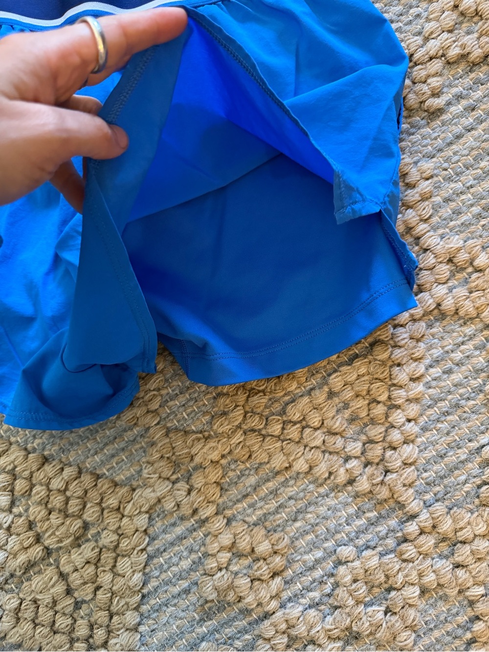 Nike Women's Royal Blue Athletic Running Shorts - Picture 3 of 5